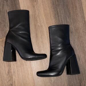 Forever 21 Black Heeled Boots